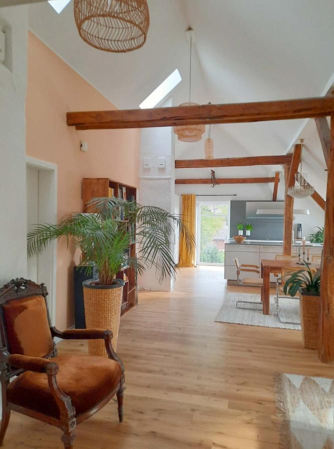 Luxurioeses Loft Mit Schoenem Blick Tremsbüttel Exteriör bild